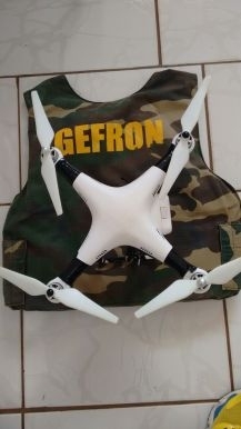 Segundo o Gefron, drone seria usado para entregar drogas dentro da cadeia de Cceres
