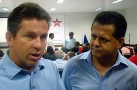 Empresrio Mauro Mendes e o deputado federal, Valtenir Pereira, pres. do Dir. Regional do PSB