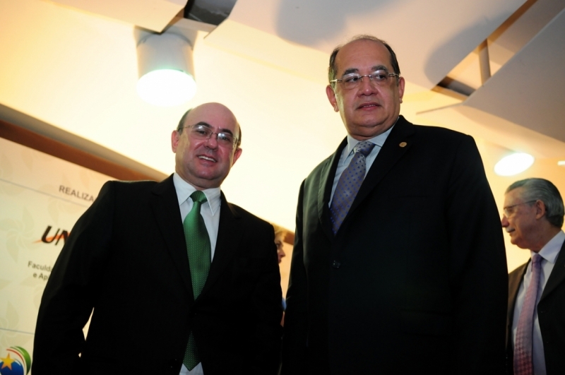 Presidente da Assembleia Legislativa, deputado Jos Riva (PP) e o ministro Gilmar Mendes