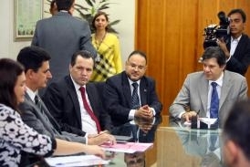 Governador Silval Barbosa se reune com o ministro da Educao, Fernando Haddad