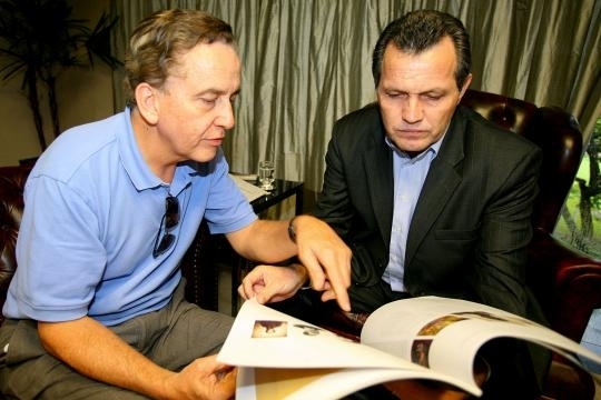 O governador Silval Barbosa e o economista Paulo Rabello de Castro