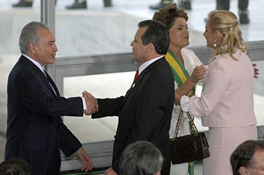 Governador Silval Barbosa prestigia a posse da presidente Dilma Roussef em Braslia