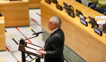 Presidente Michel Temer fez discurso em reunio da ONU sobre refugiados e migrao