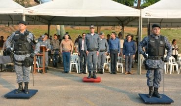 A troca de comando aconteceu no ptio do quartel do Batalho Rotam, no bairro Dom Aquino, em Cuiab