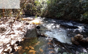 Garimpo desmontado na Unidade de Conservao Nascentes do Rio Araguaia - Foto: Sema-MT