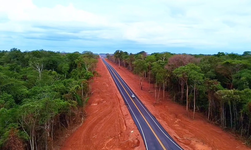 MT-322 em Bom Jesus do Araguaia - Foto: Reproduo/Prefeitura